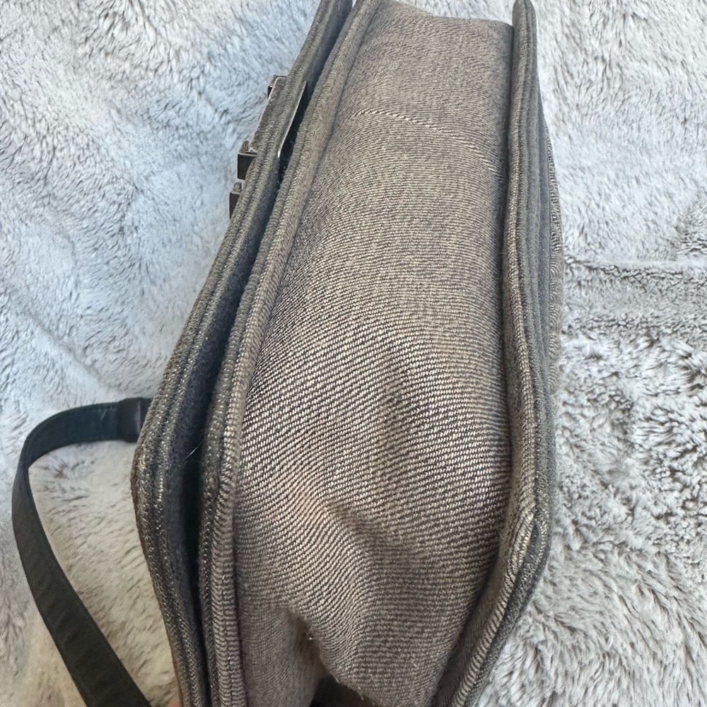 Sold on fb. Medium Denim Chevron Boy Bag crossbody - Picture 11 of 17